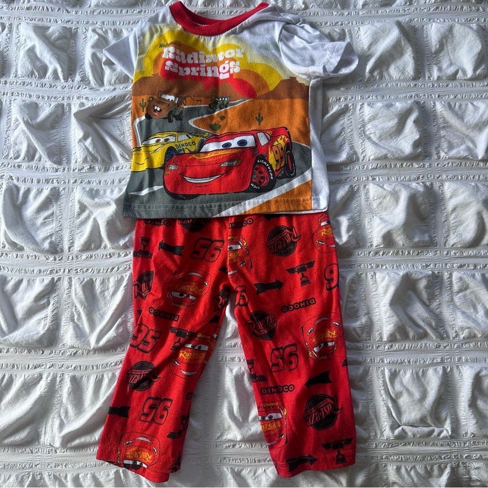 Lightning McQueen Pajamas Size 2T